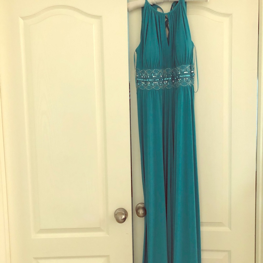 Evening/Prom Blue Gown - Picture 2 of 5